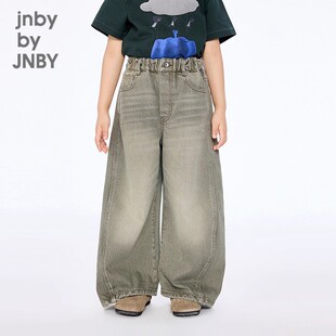 jnbybyjnby江南布衣冬季男女童童装水洗牛仔长裤1P7E10110