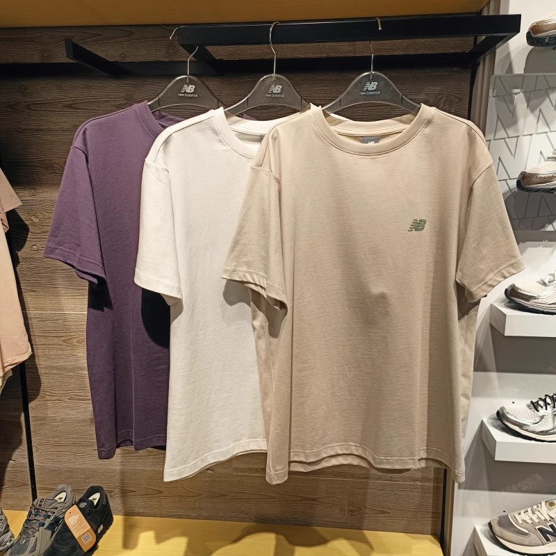 NEW BALANCE/ NB夏季男女款纯棉圆领休闲运动透气短袖T恤AMT52342