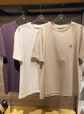 NEW BALANCE/ NB夏季男女款纯棉圆领休闲运动透气短袖T恤AMT52342