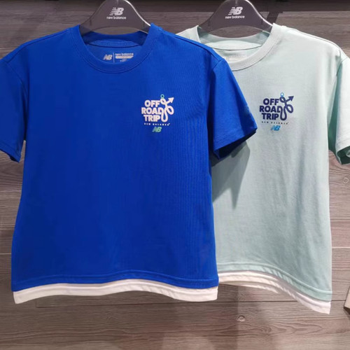 NEWBALANCE NB童装短袖夏款男女童运动休闲圆领短袖T恤ND7EF21043