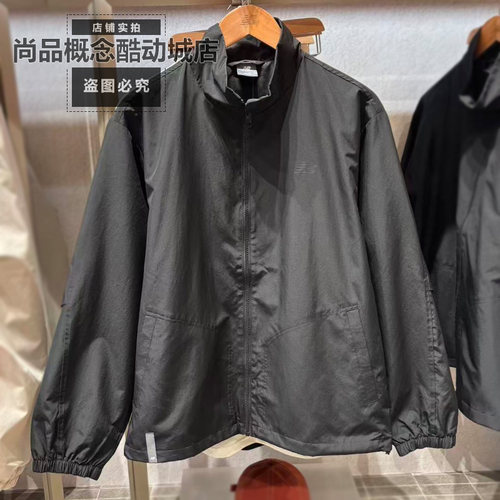 New Balance NB秋男女运动防风外套休闲宽松开衫梭织夹克MJ62F5V1