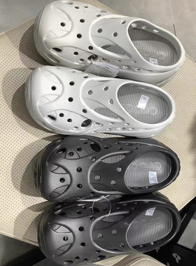 Crocs卡洛驰夏季女款珊瑚厚底镂空洞洞鞋户外沙滩凉拖鞋 211141