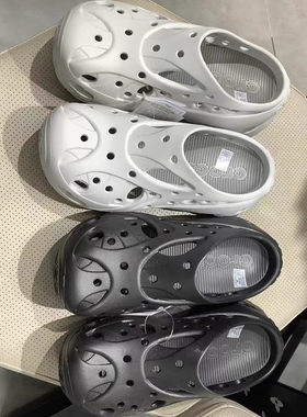 Crocs卡洛驰夏季女款珊瑚厚底镂空洞洞鞋户外沙滩凉拖鞋 211141