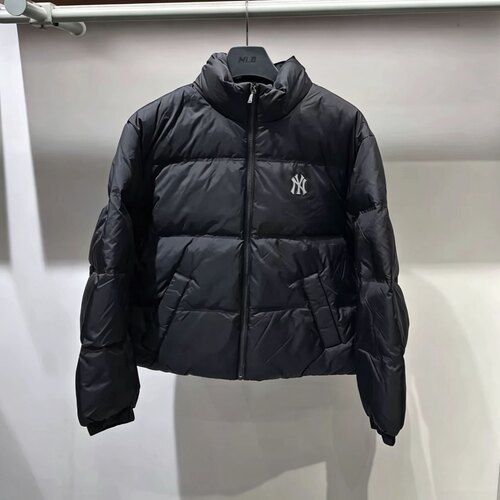 MLB冬季新款男女立领时尚背标休闲防风防泼水保暖羽绒服3ADJB3166