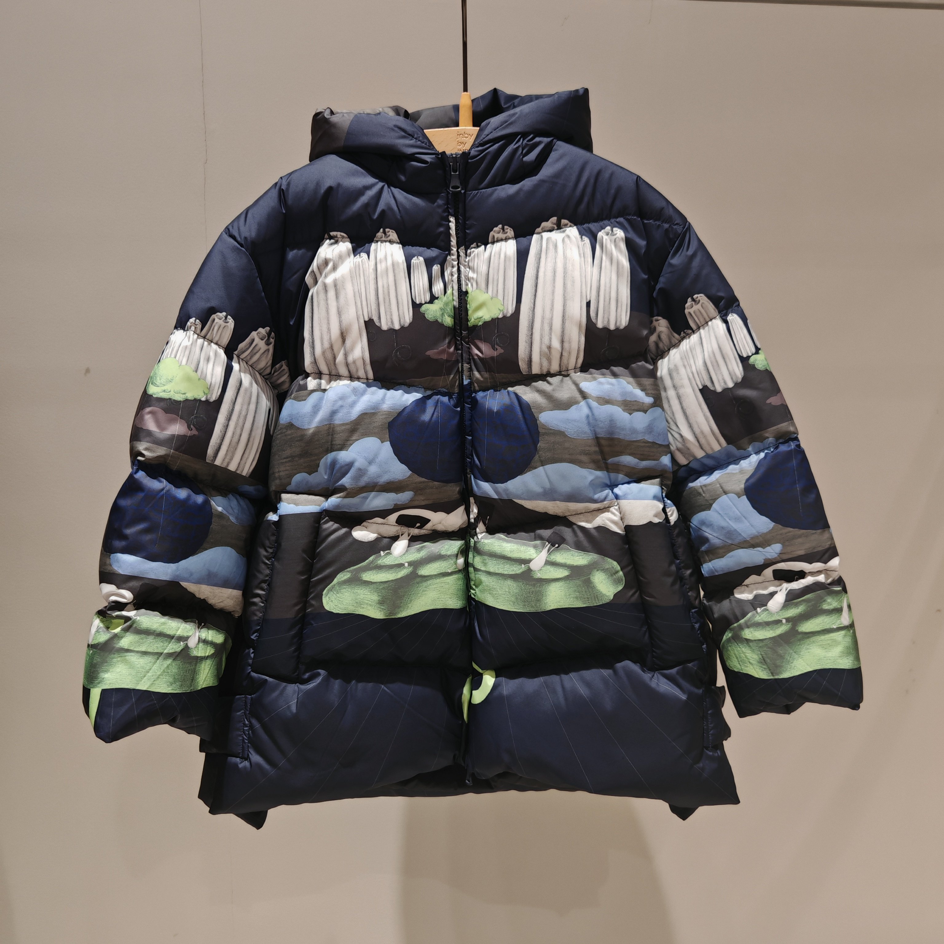 jnbybyjnby江南布衣冬季男女童童装宽松中长款羽绒服1P0C10070