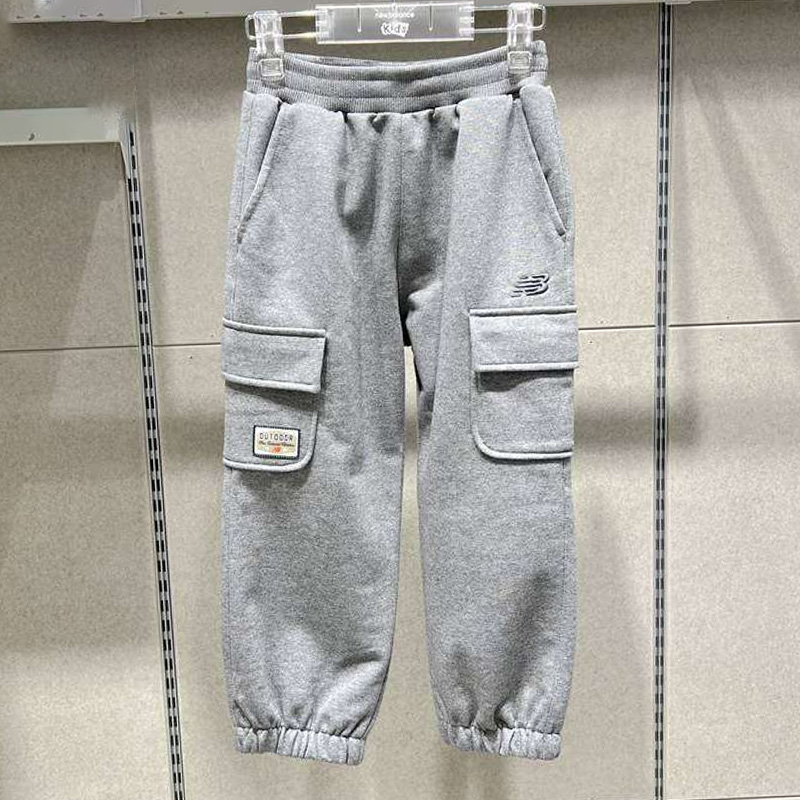 New Balance NB新款童装男女童工装裤运动针织束脚长裤ND4LF12103