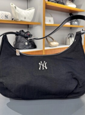 MLB女时尚小标NY复古运动休闲可调节腋下包单肩包斜挎包3ABQVN16N