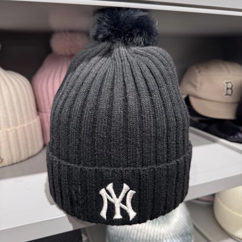 MLB冬季男女刺绣抓绒保暖冷帽