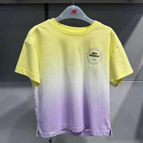 New balance NB儿童夏款男女童款圆领运动休闲短袖T恤 ND7EF22043