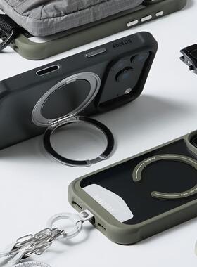 bitplay适用苹果17pro手机壳磁吸支架iPhone17promax全包防摔高级感17air保护套商务简约外壳