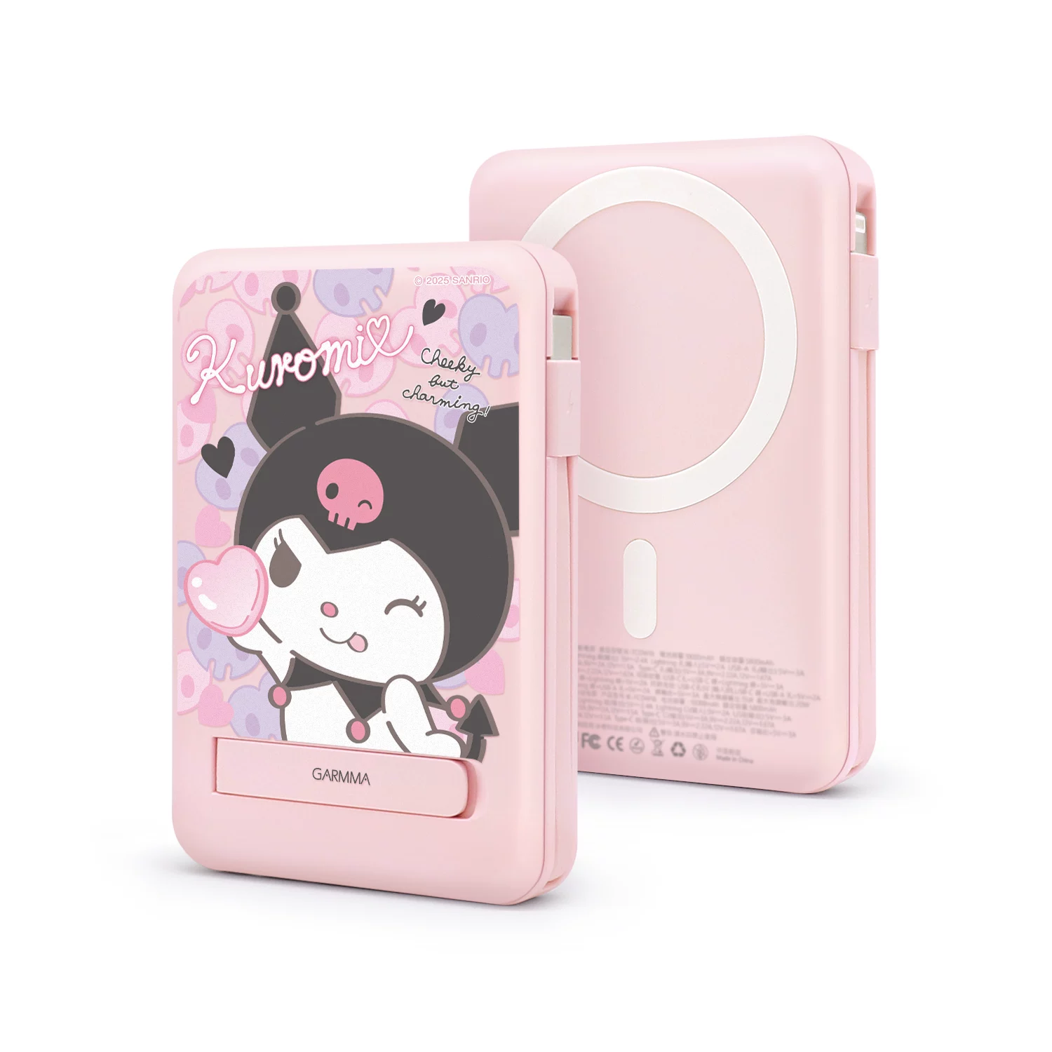 Hello Kitty, яблоко, магнитная совместимость сверхтонкой зарядки iPhone 16, ручной телефон, источник питания, 16proMax, iPhone