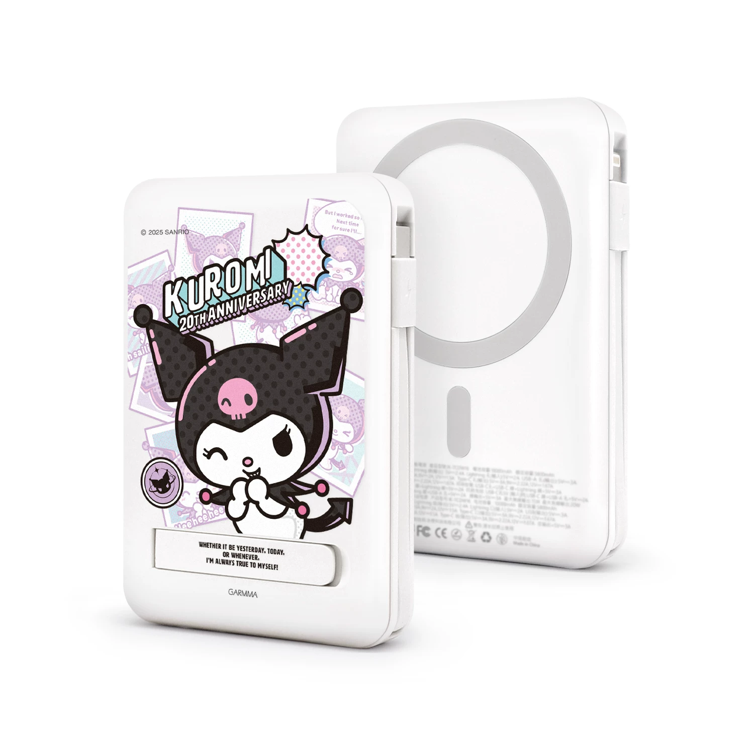 Hello Kitty, яблоко, магнитная совместимость сверхтонкой зарядки iPhone 16, ручной телефон, источник питания, 16proMax, iPhone