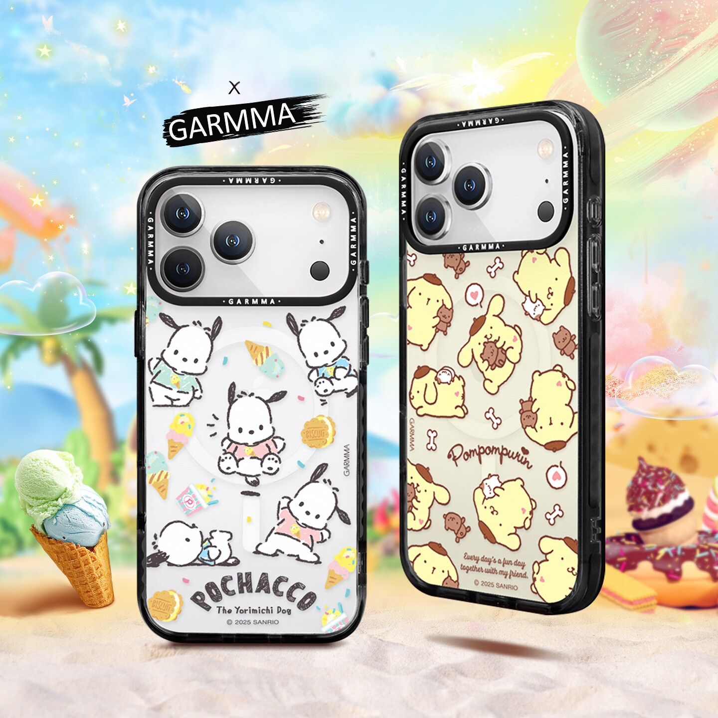 永橙GRAMMA适用苹果17promax手机壳磁吸透明可爱帕恰狗iPhone17保护壳17pro女款高级感小众布丁狗17air外壳