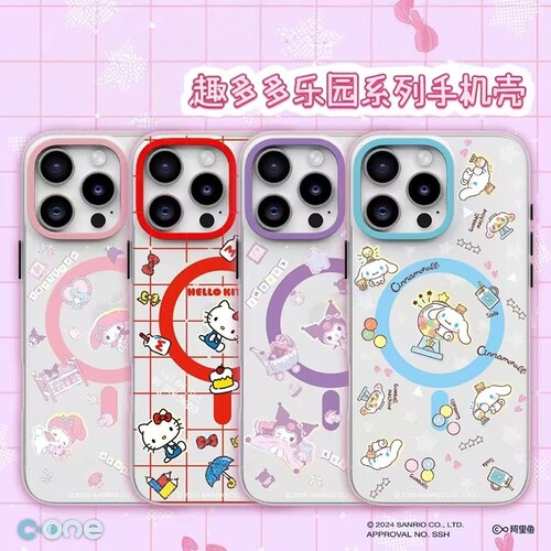 hellokitty适用苹果16promax手机壳磁吸充电16pro保护壳库洛米iPhone16防摔2025新款美乐蒂高级感女生大耳狗