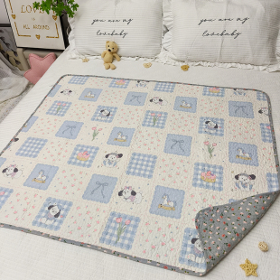 新款 大尺寸双面纯棉夹棉透气小床垫宝宝小褥子姨妈生理期垫隔脏垫