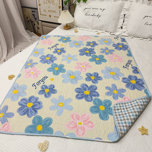 新款双面纯棉生理期床护垫经期姨妈垫男士隔脏垫小褥子棉垫不防水