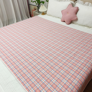 大尺寸色织全棉床盖夹棉床单绗缝垫子单人小床垫隔油隔汗隔脏棉垫