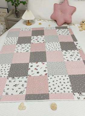 田园风纯棉防汗防油夹棉透气床单隔脏垫床铺垫可洗姨妈褥子小床盖