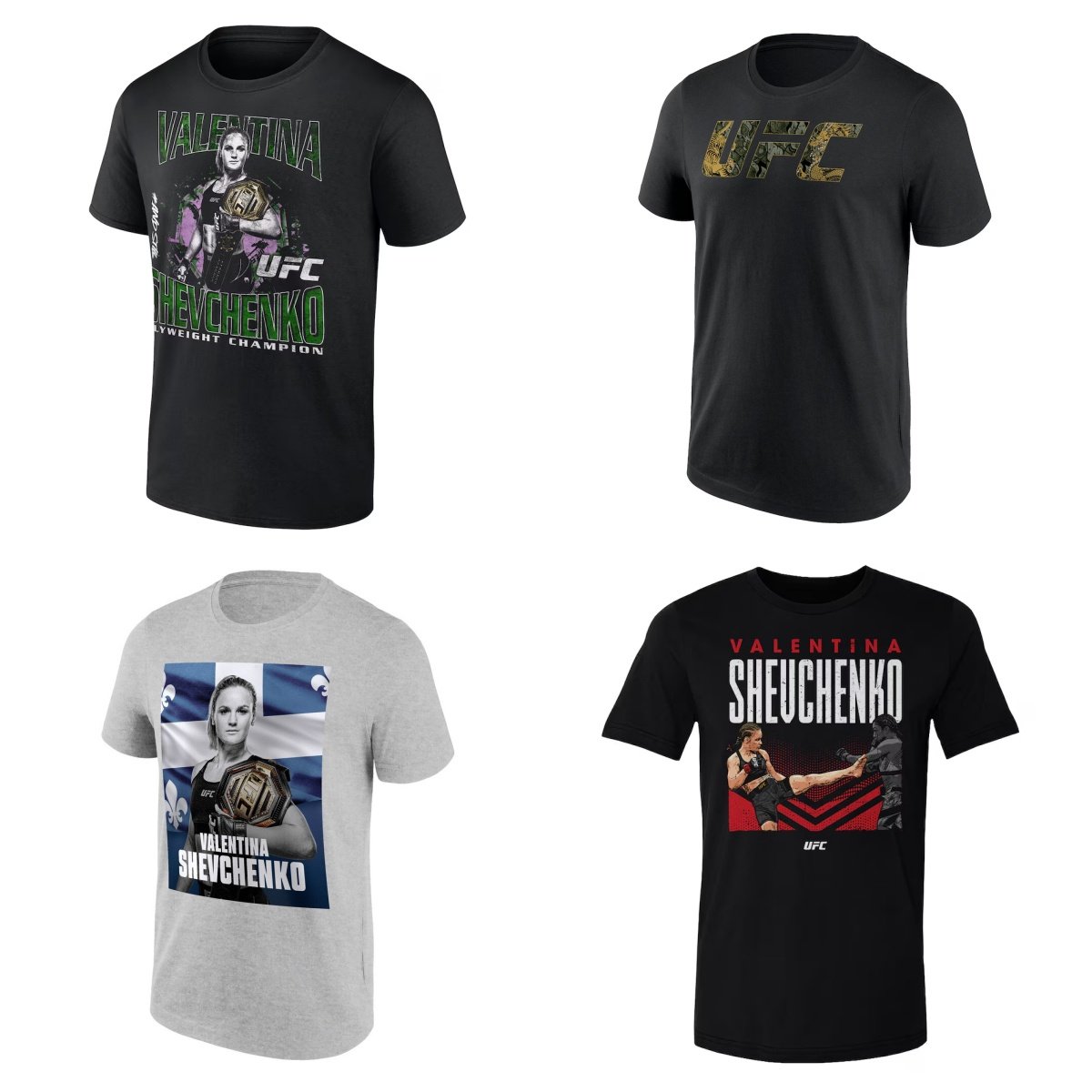 UFC子弹姐舍普琴科 Shevchenko蝇量级冠军T恤 格斗训练透气短袖