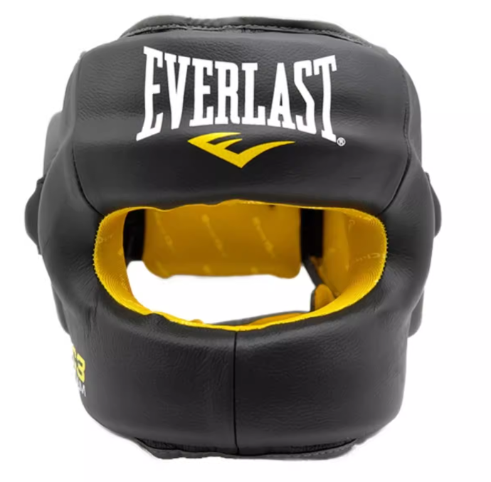 EVERLAST C3 SAFEMAX 真皮牛皮金属横梁拳击格斗泰拳护头