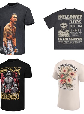 UFC天佑霍洛威 Max Holloway羽量级冠军T恤 格斗训练透气短袖