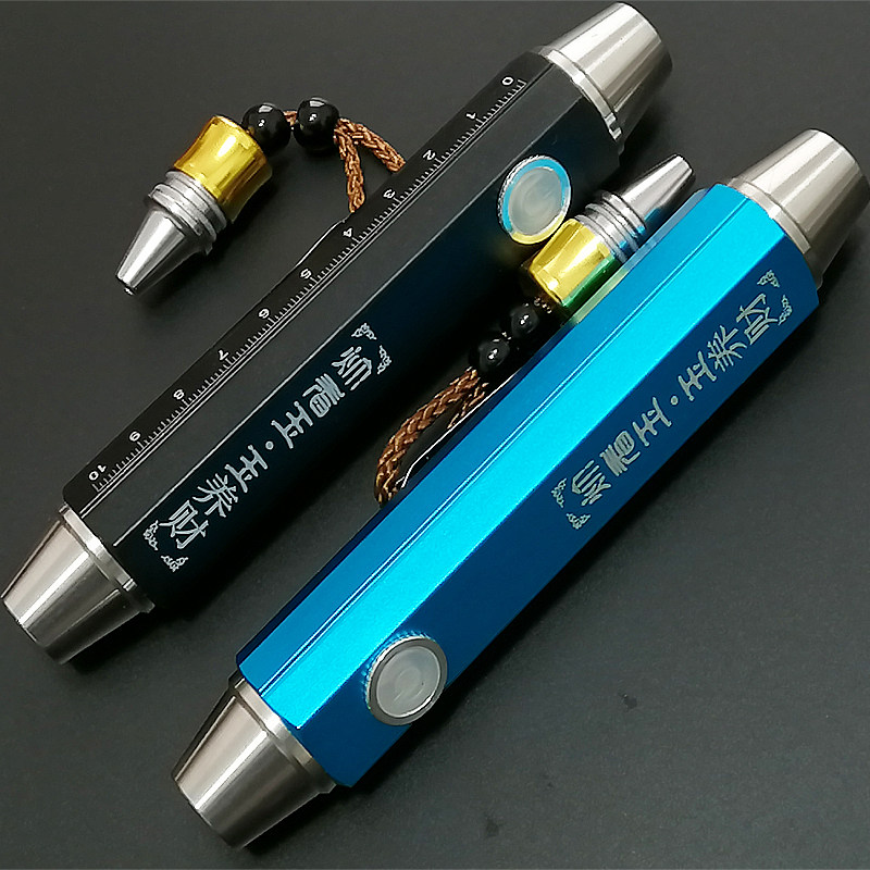 两头双光源黄白光珠宝照玉挂夹手电筒USB TYPE-C内置电池可直充电