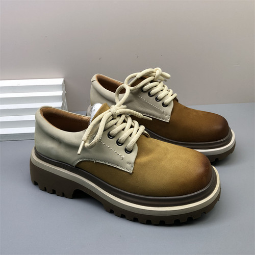 品牌断码撤柜特价水牛皮女鞋休闲2025年新款时尚休闲厚底女板鞋子