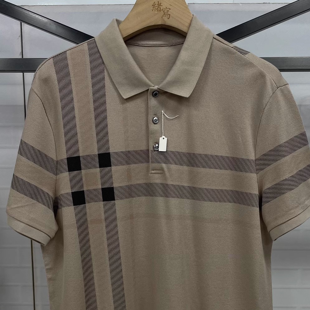 CP335    52码2024新款迪男士商务休闲百搭翻领短袖T恤微瑕