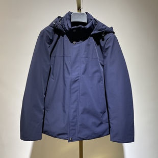 宝尼 男士商务休闲连帽羽绒服YR112  简约百搭休闲款 保暖防风