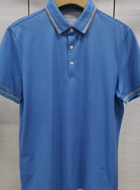 CP626 50码2024新款路易诗男士商务休闲百搭翻领短袖T恤
