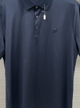 CP352     XL码2024新款迪男士商务休闲百搭翻领短袖T恤