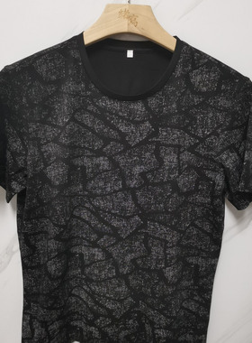 DX270      路易诗男士休闲百搭圆领短袖T恤含棉