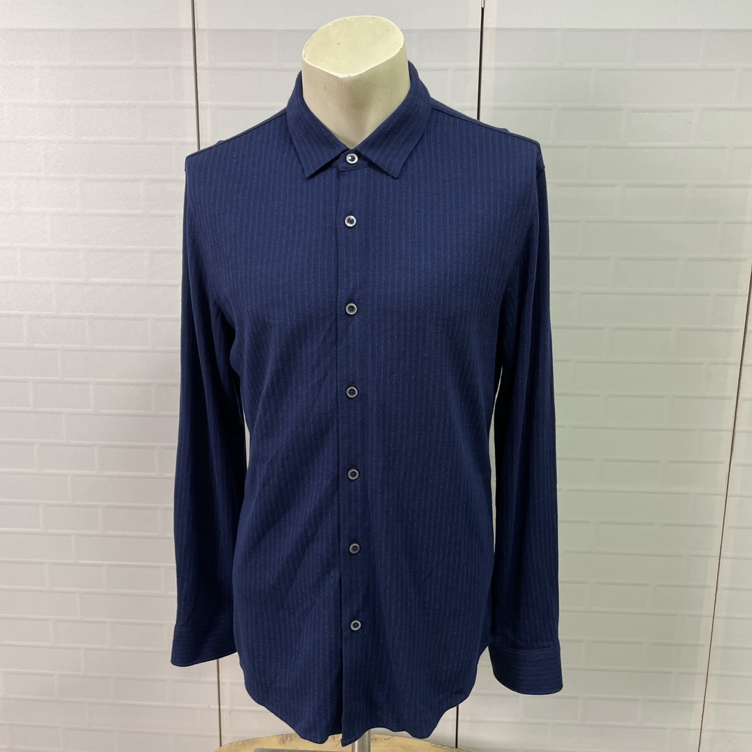 CX251   50码路易长袖商务春秋季男士商务休闲翻领常规款衬衣