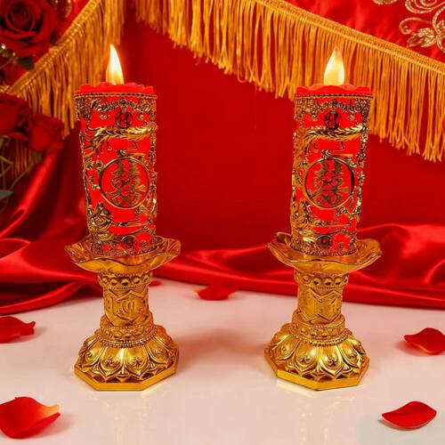 仿真电子蜡烛灯一对结婚喜庆