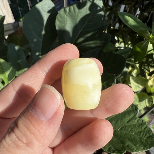白蜡桶珠配饰奶瓷白纹路蜡质很浓微瑕天然琥珀蜜蜡桶珠配饰手串23
