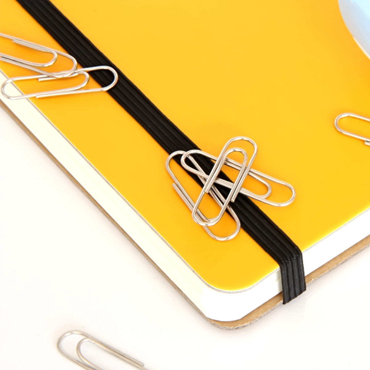 델리 클립 0037 두꺼운 전기 도금 표면 클립 금속 사무용 30MM 200 개|튜브