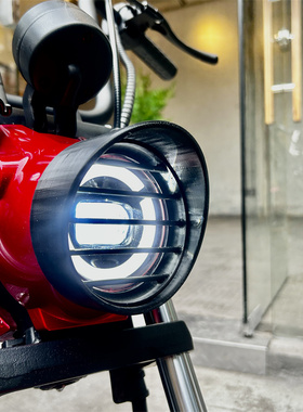 车灯罩保护壳适用本田电动车DAX配件腊肠狗长颈鹿复古改装bcbuC09