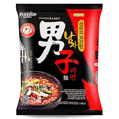 韩国八道绅士蒜香味方便面袋装