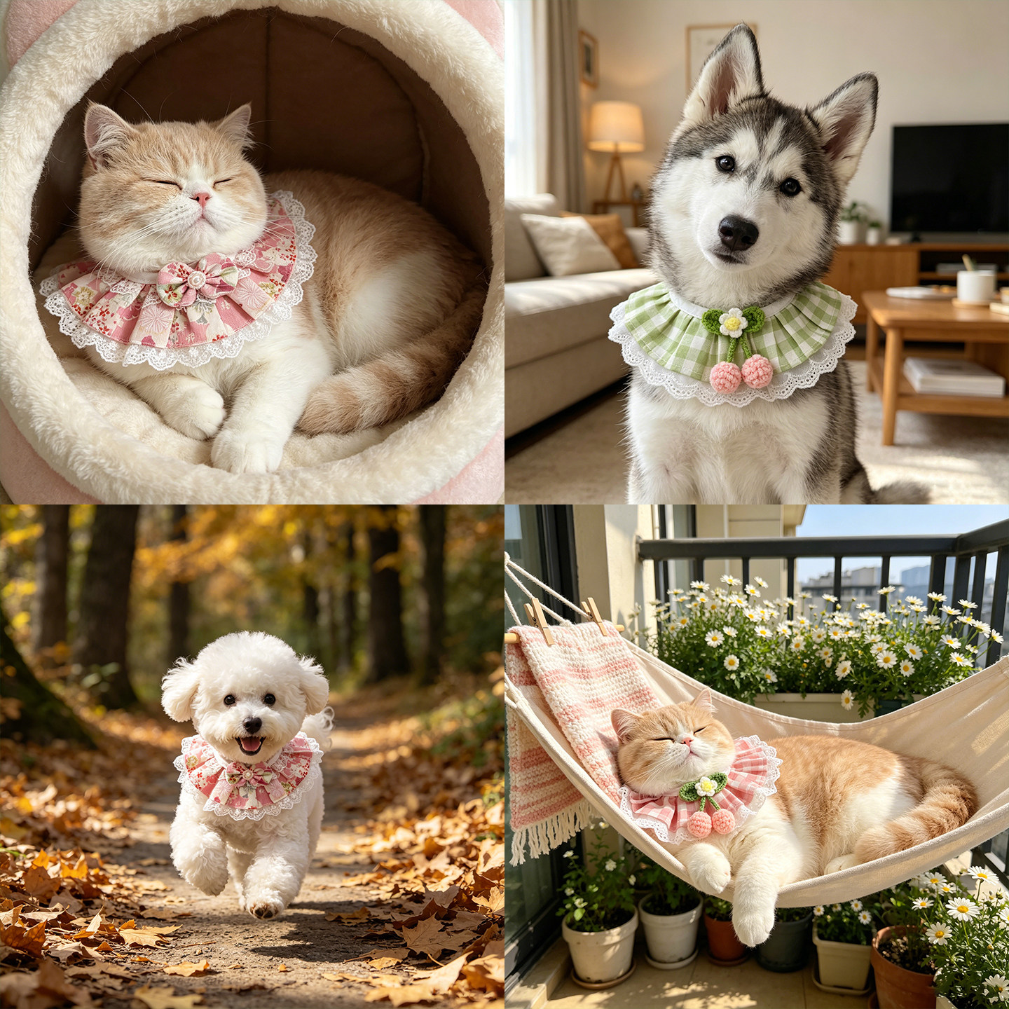 猫咪狗狗打扮装饰围巾围脖