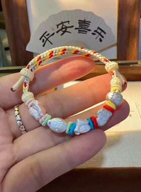 足银999蜡笔小新春日部防卫队全员手链动漫周边卡通可爱女生礼物
