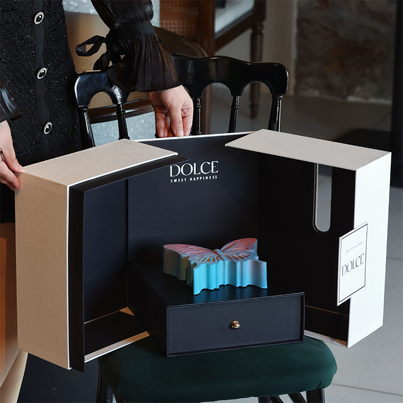 6寸8寸通用生日蛋糕礼盒八寸开窗蛋糕盒高端原创艺尚烘焙少量定制