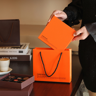 圣诞节生巧克力包装盒9粒松露生巧盒子礼盒高档硬盒手工免折空盒