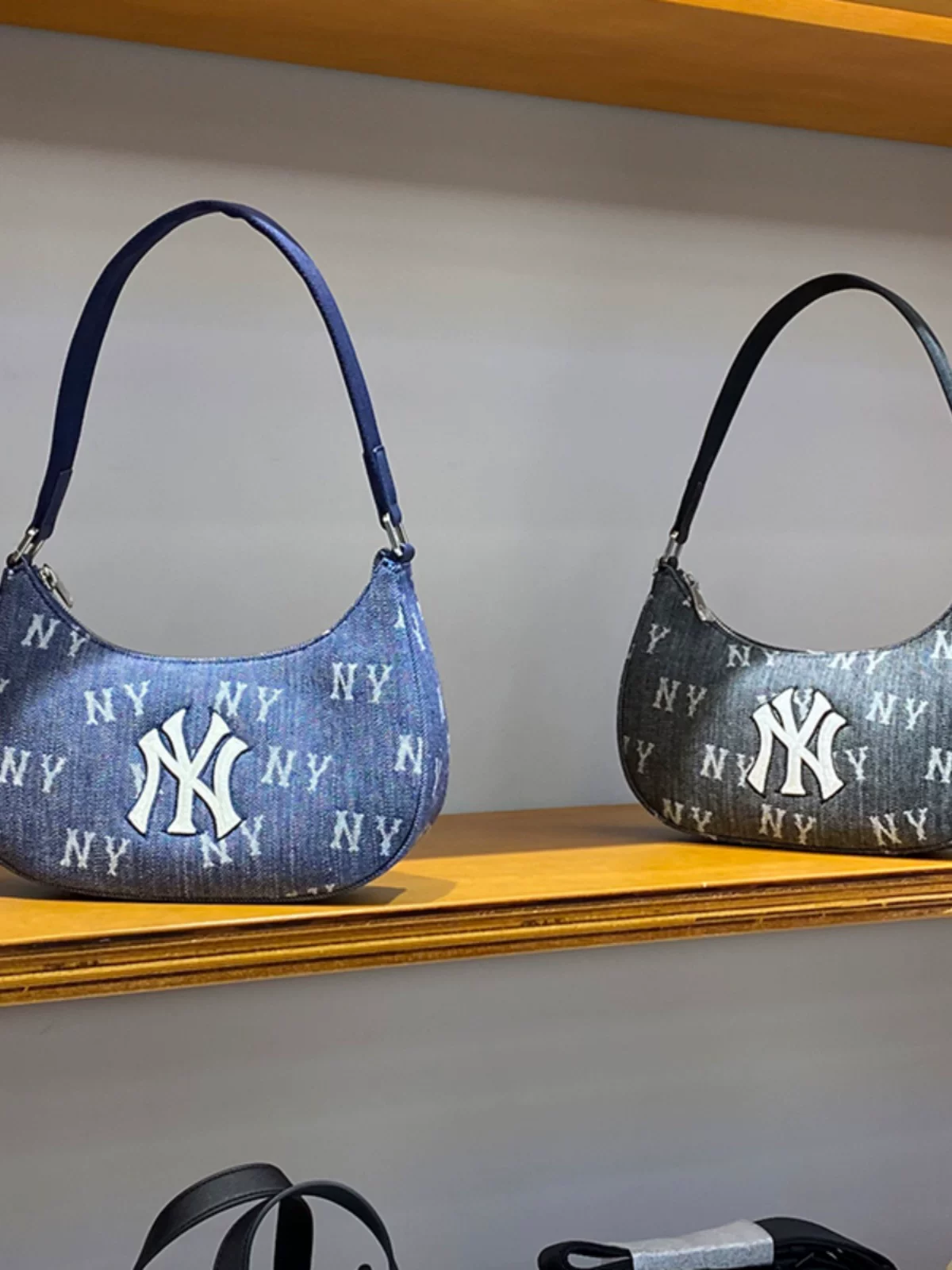 MLB, сумка на одно плечо в тренде, подмышечная сумка, плечевая сумка, Южная Корея