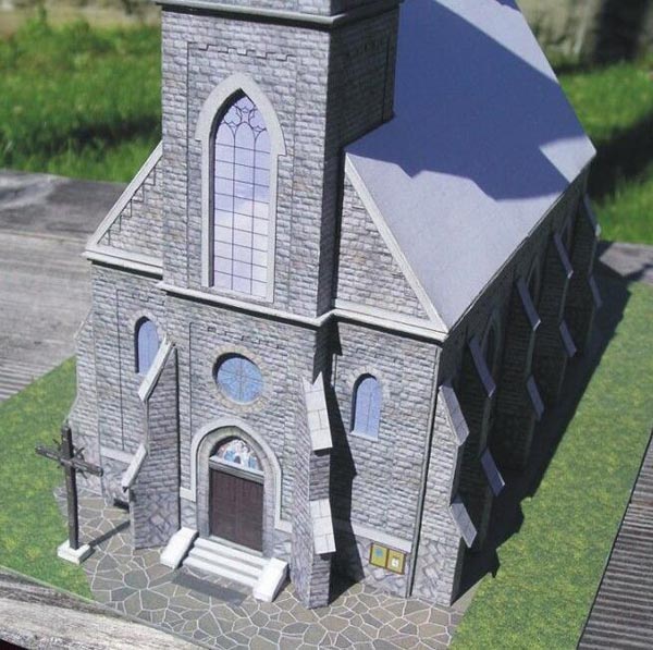 儿童手工折纸diy拼装益智立体3d纸质模型世界著名建筑大教堂制作