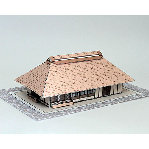 儿童手工折纸diy拼装立体3d纸质模型古代小土屋迷你房子房屋建筑