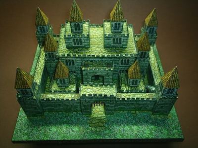 仿真石头要塞中世纪城堡建筑制作