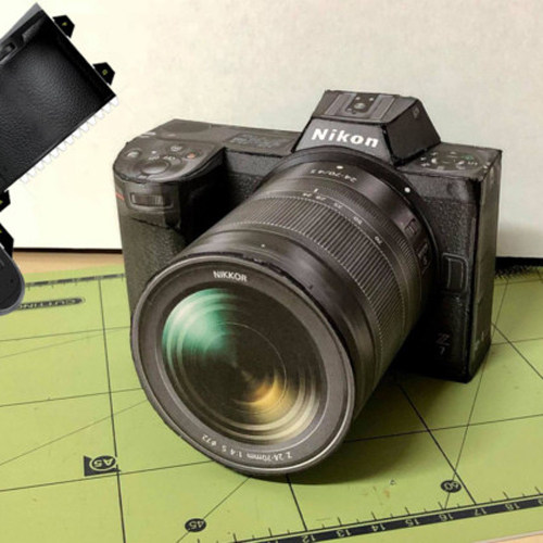 儿童手工折纸DIY拼装立体3D纸质模型仿真单反相机照相机道具