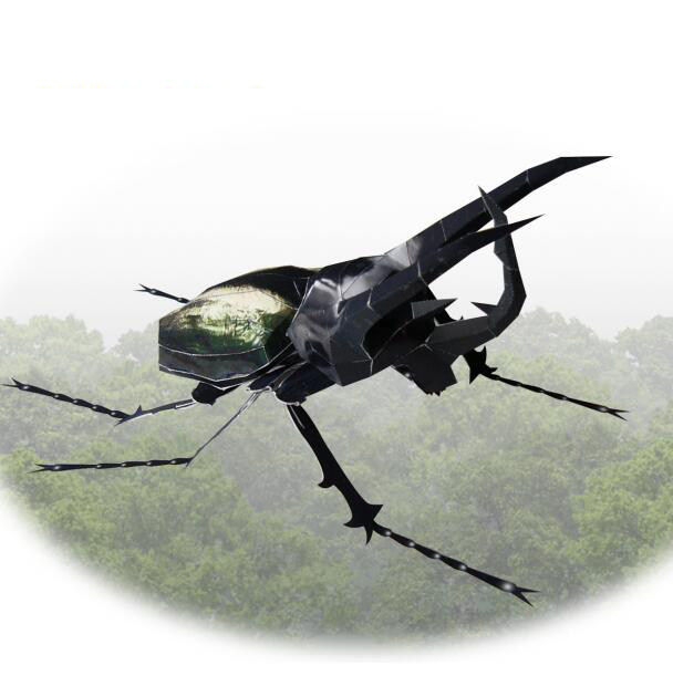 儿童手工折纸diy拼装益智立体3d纸质模型仿真昆虫甲虫甲壳虫制作