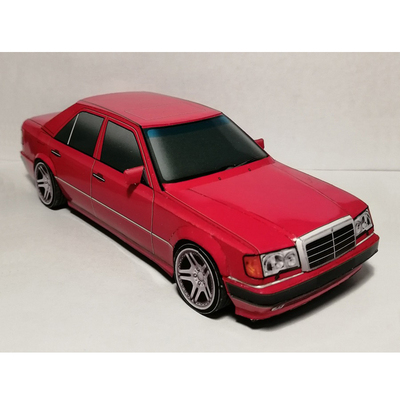 奔驰W124奔驰E500轿车纸模型