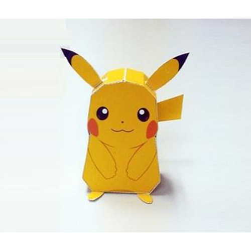 儿童手工折纸diy拼装立体3d纸质模型 宠物小精灵皮卡丘3d纸模型